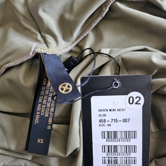 New Vix Swimwear Karen Mini Skirt Pareo Skirt Olive Swim Beach Cover-Up NWT - Picture 8 of 10